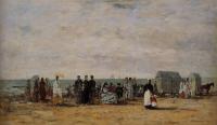 Boudin, Eugene - The Beach at Trouville